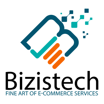 Bizistech logo, with the tagline Fine Art of E-commerce Services
